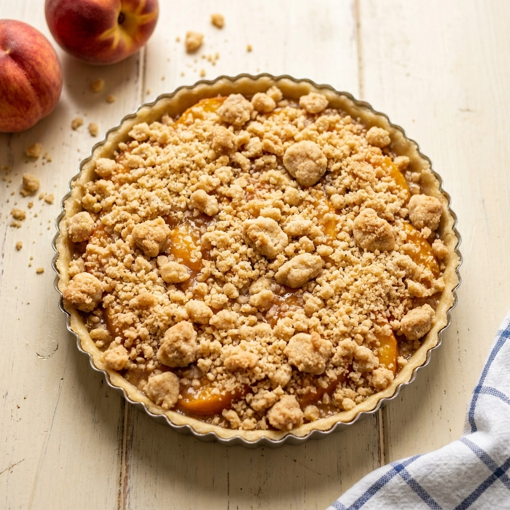 Golden Peach Crumb Tart: A Summer Harvest Celebration | Easy Peach Dessert Recipe