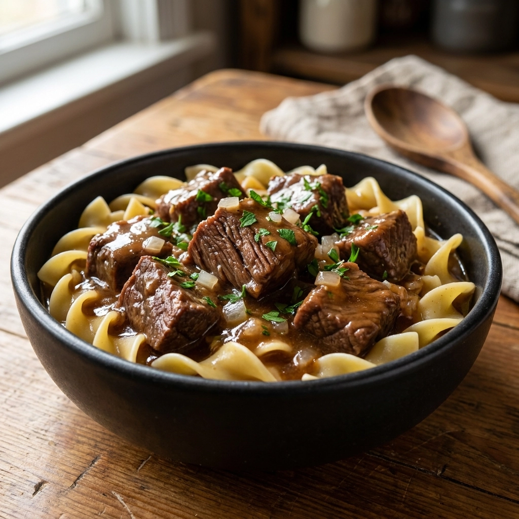 Slow Cooker Beef and Noodles Recipe: Easy Cozy Comfort Food for Family Nights | Crockpot Dinner
