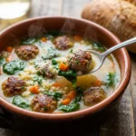 Heartwarming Homemade Italian Wedding Soup with Cheesy Meatballs | Easy Comfort Food